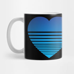 Gradient Heart - Dark Blue Mug